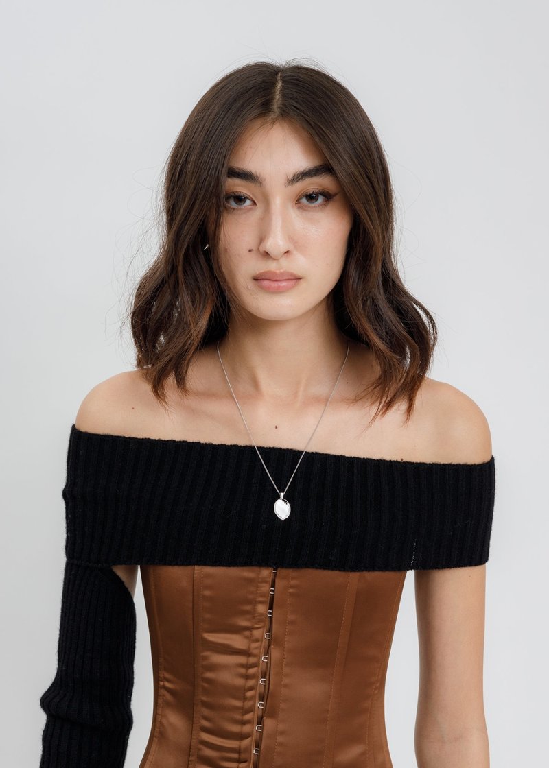 William Shen Silver And Pearl Necklace William Shen Silver And Pearl Necklace