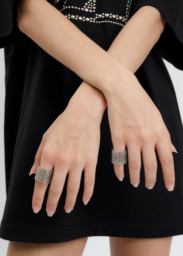 we11don Chain Ring - Silver | Garmentory