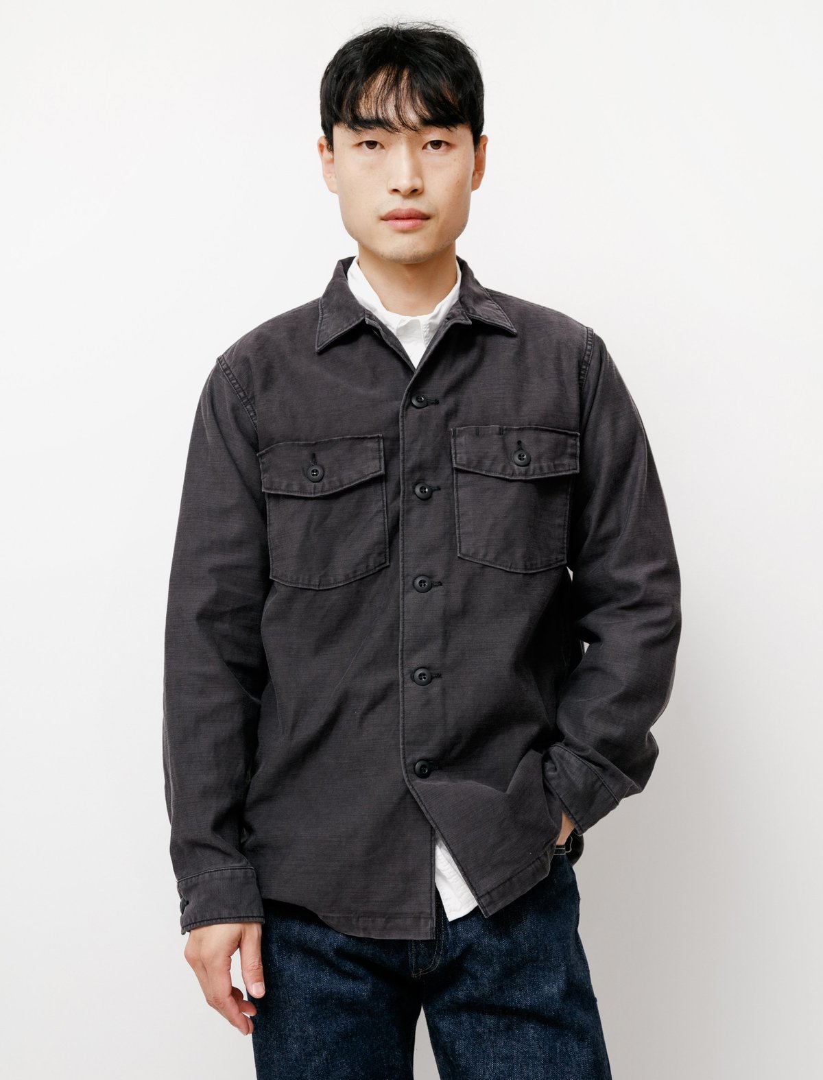 orslow オアスロウ US ARMY SHIRTS BLACK STONE Orslow US Army Shirt - Black Stone | Garmentory