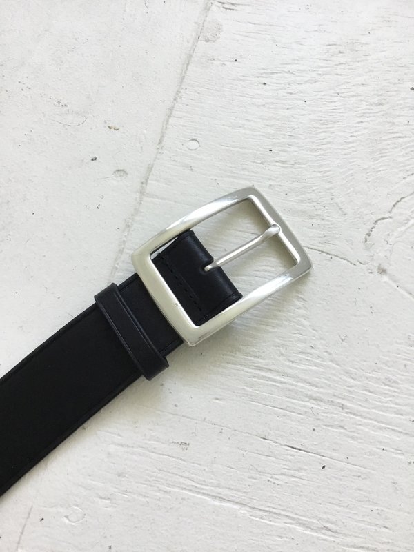 WCM by Neiman Marcus Genuine Leather Belt Size L Color Black WCM for Neiman Marcus WILD CAT Belt - Genuine CALFSKIN  main image 3