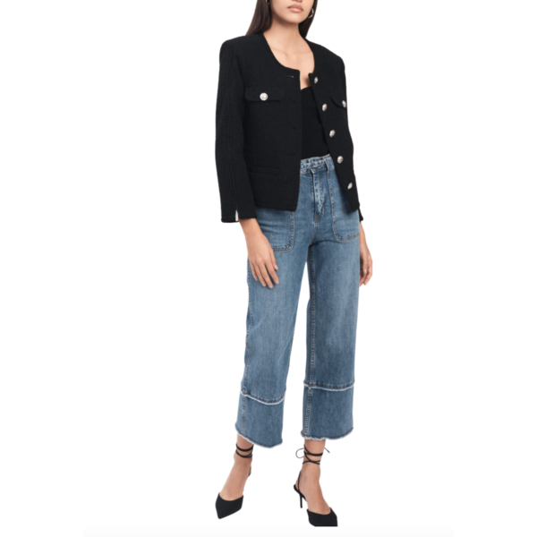 Derek Lam Blakely Zipper Sleeve Jacket Black Garmentory