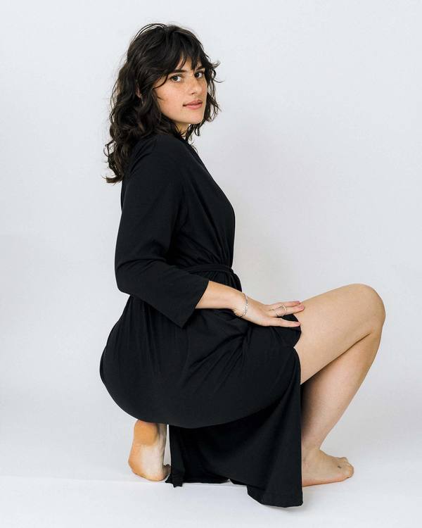 Skin Worldwide Carina Robe - Black