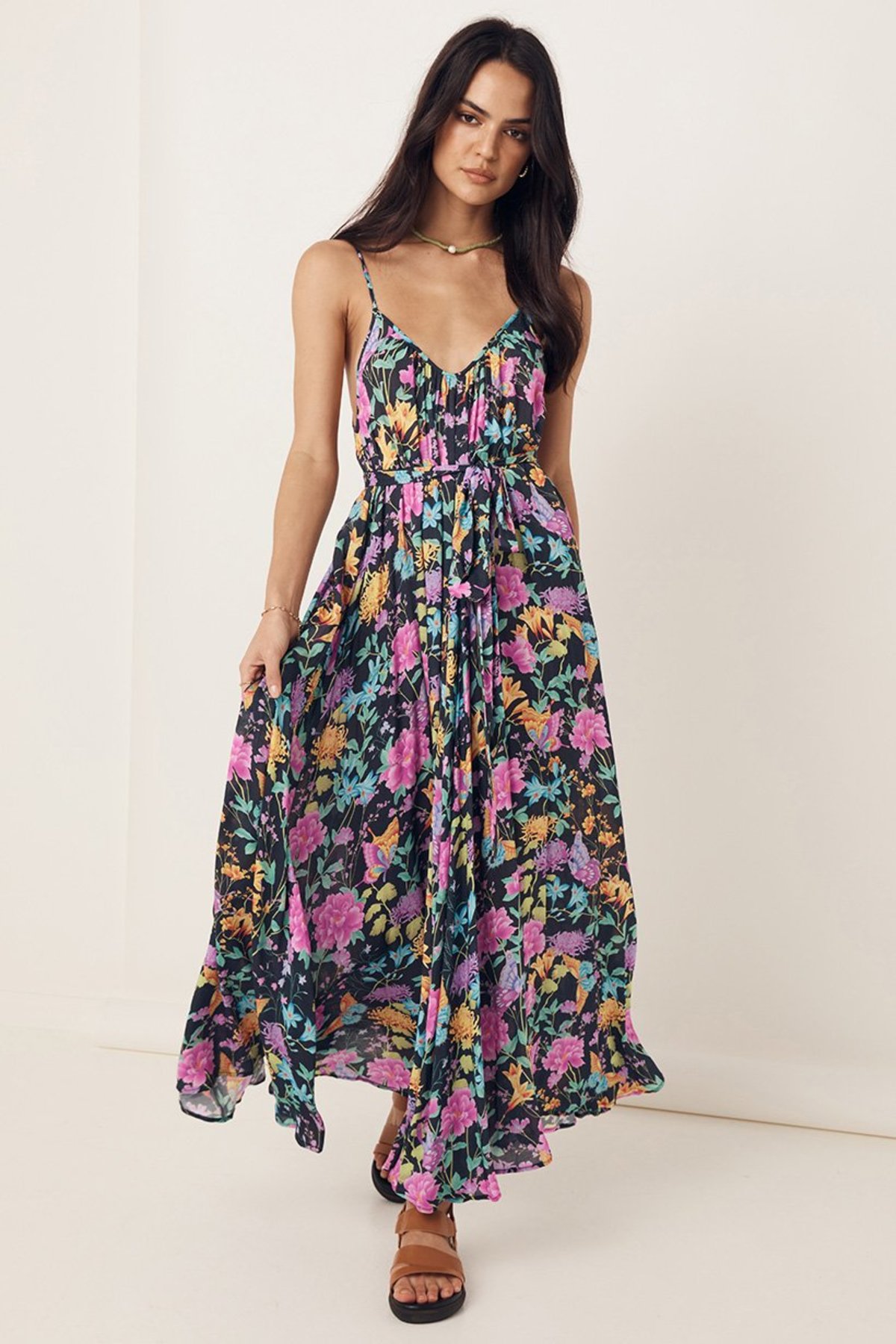staud long black dress Petal and Pup Women's Trilby Maxi Dress - Floral Lace main image 0