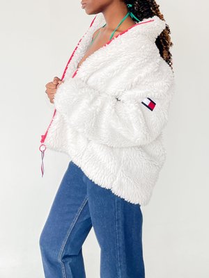 tommy hilfiger fuzzy jacket