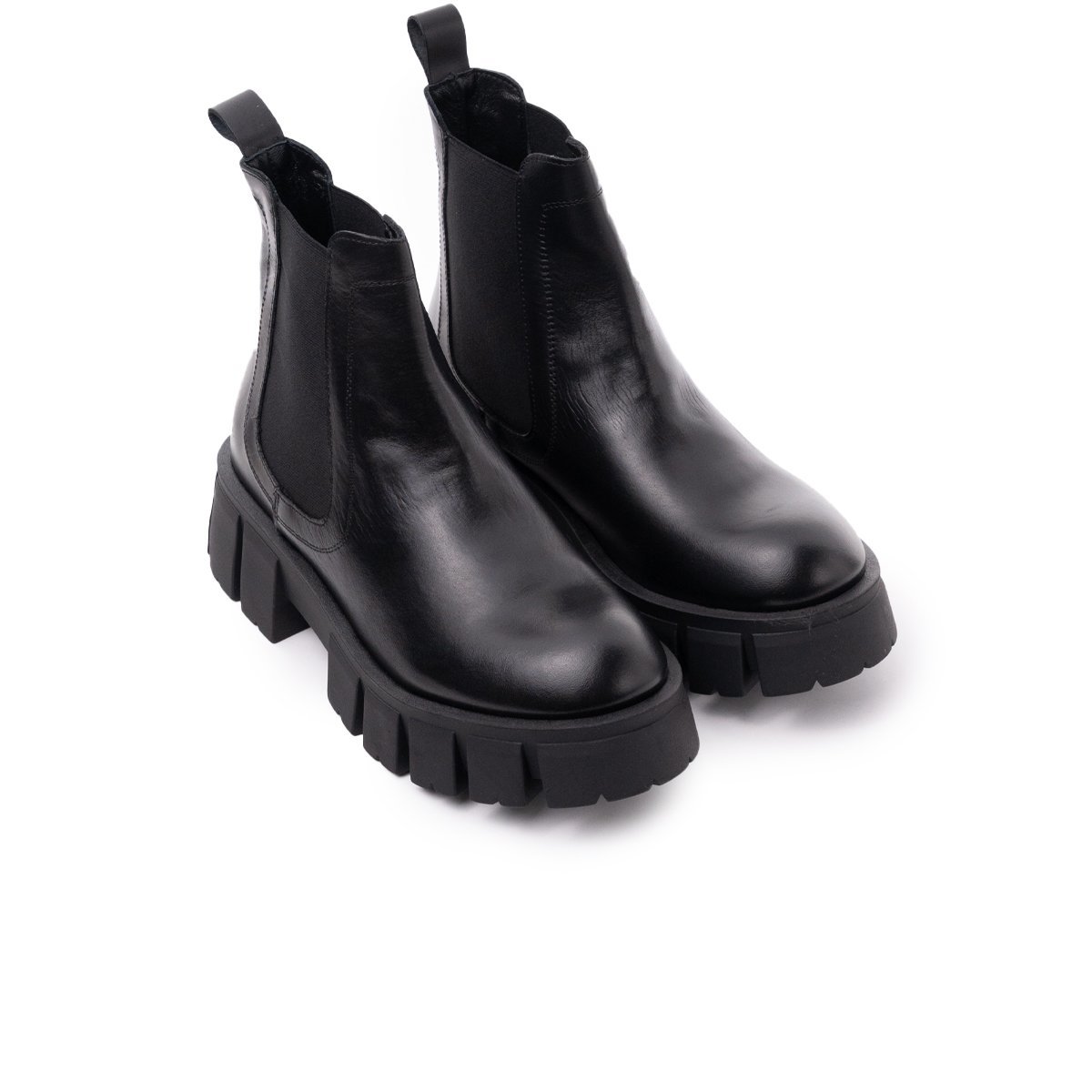 L'intervalle Beijing Black Leather Boot - Image 2 of 2