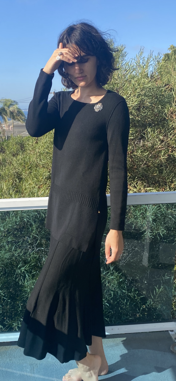 70s SONIA RYKIEL Vintage Knit 未使用品 ニット Vintage Sonia Rykiel Knit Sweater and Skirt | Garmentory
