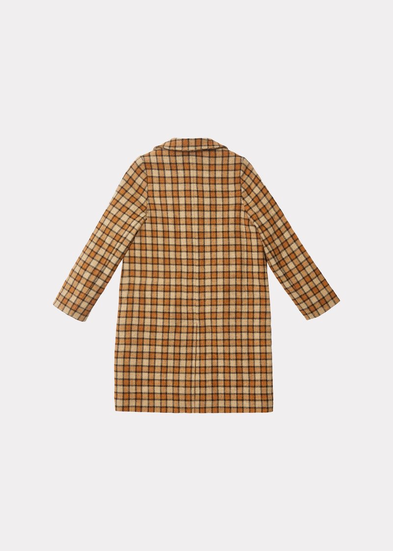Kids Caramel Danby Coat - Brown Check | Garmentory 