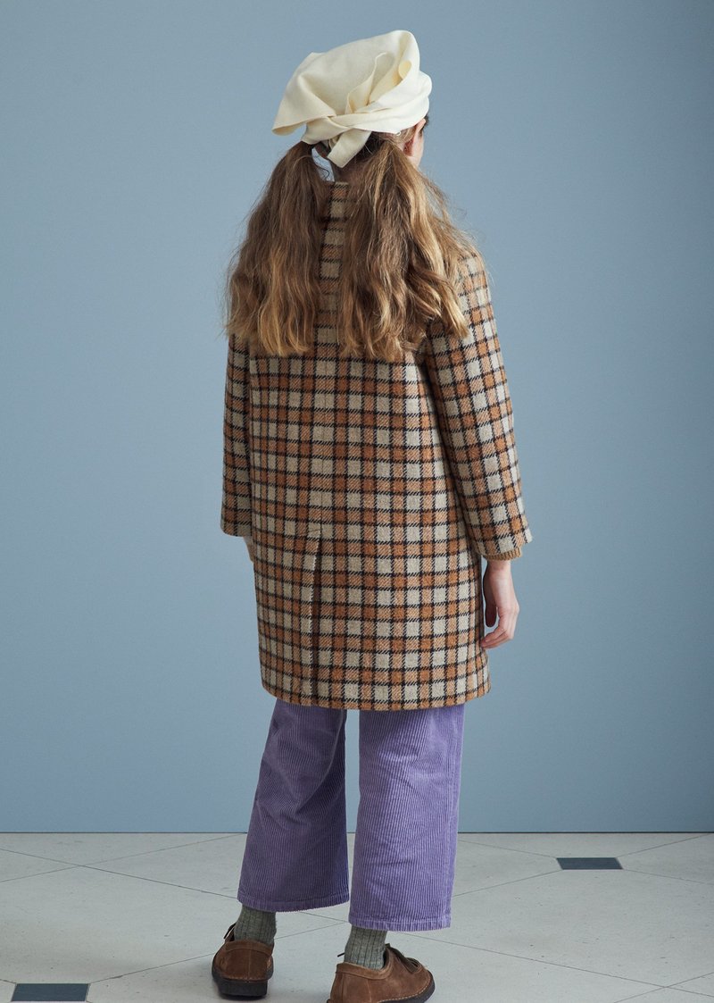 Kids Caramel Danby Coat - Brown Check | Garmentory 