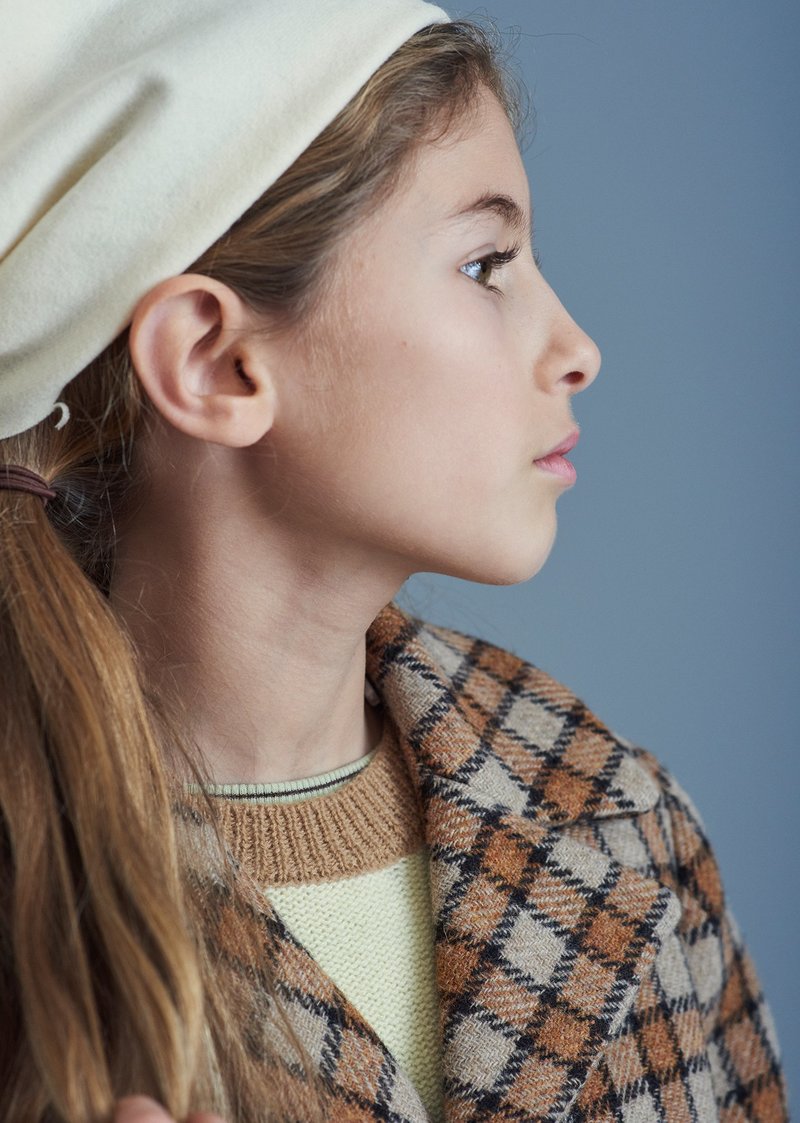 Kids Caramel Danby Coat - Brown Check | Garmentory 