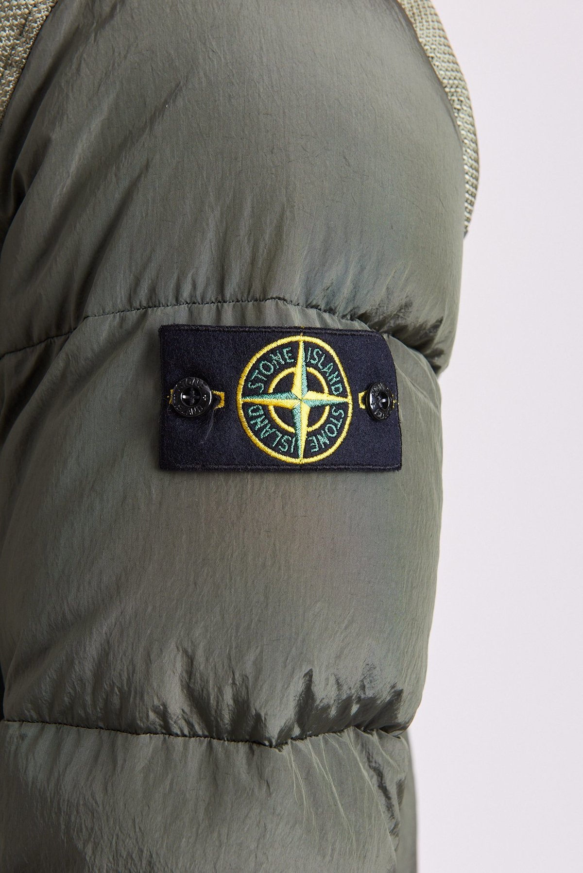 Stone Island Modified Panama 6/3 HT Nylon Mix Down-TC Jacket
