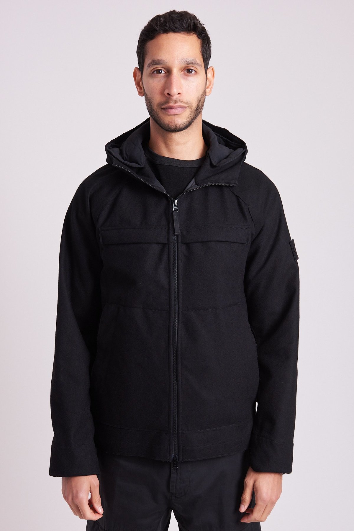 Stone Island Ghost Piece Hooded Jacket - Black | Garmentory
