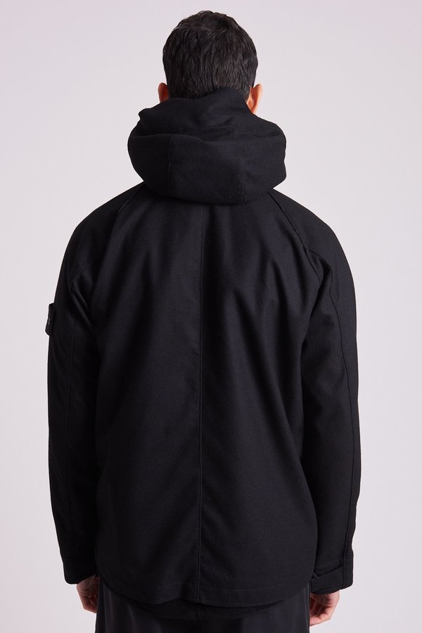 Stone Island Ghost Piece Hooded Jacket - Black | Garmentory