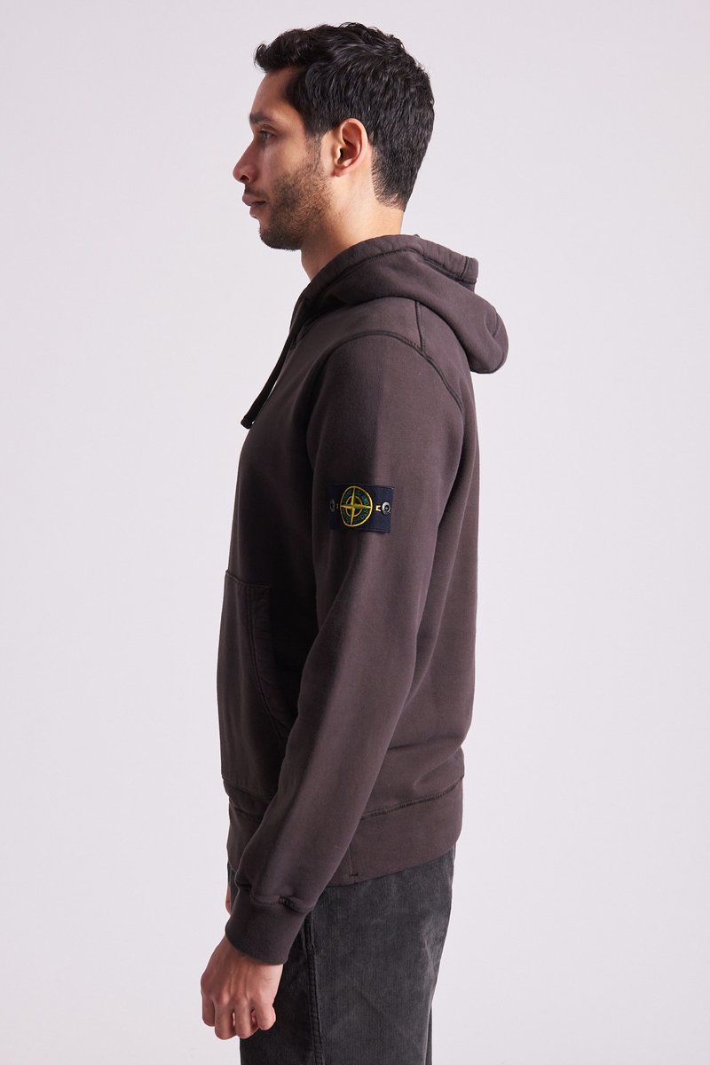 ★Stone  64120 Cotton Fleece Hooded Sweatshirt★ Stone Island 64120 Cotton Fleece Hooded Sweatshirt Olive