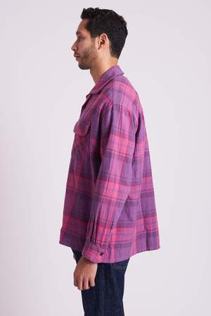 TS(S) Faded Large Plaid Baggy Shirt 