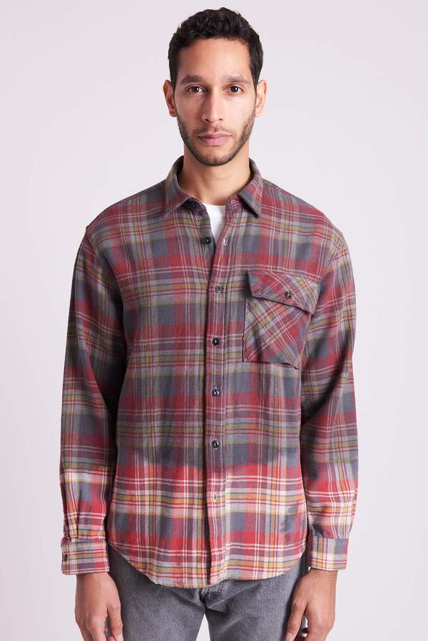 kith dress shirt Kith Button Up Shirt Men M Veil Jacquard Paisley Thompson Camp Collar Designer