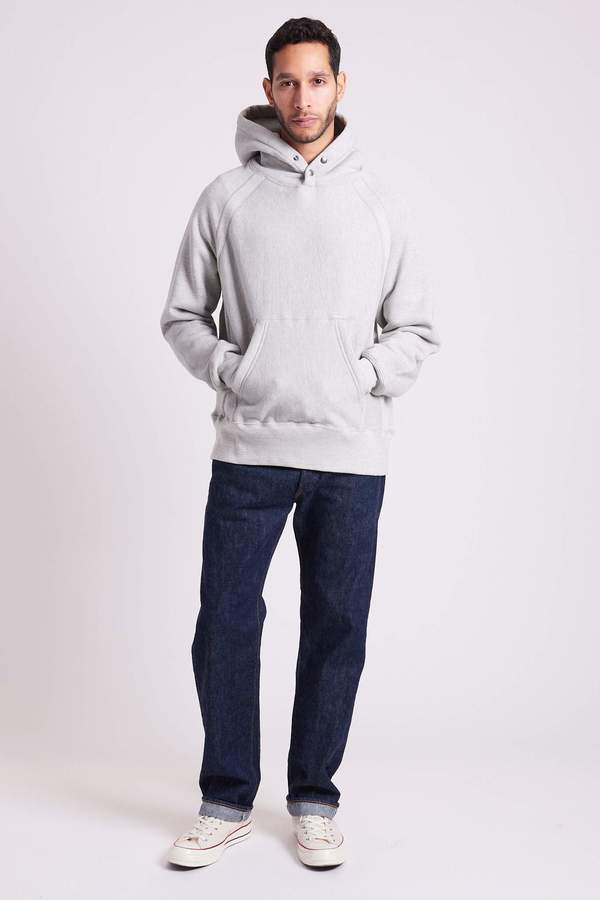 Engineered Garments Raglan Hoody Heavy Fleece - Heather Grey