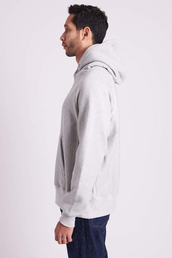 Engineered Garments Raglan Hoody Heavy Fleece - Heather Grey