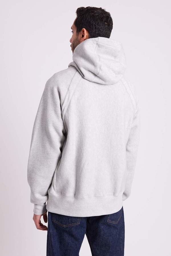 Engineered Garments Raglan Hoody Heavy Fleece - Heather Grey