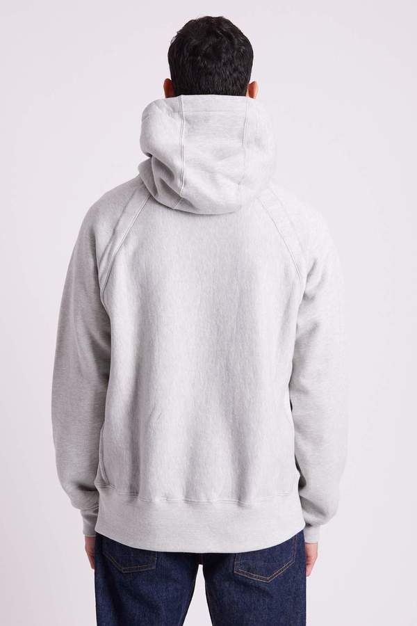 Engineered Garments Raglan Hoody Heavy Fleece - Heather Grey