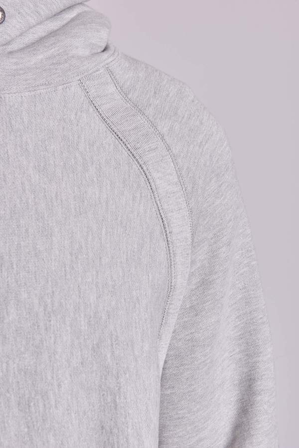 Engineered Garments Raglan Hoody Heavy Fleece - Heather Grey