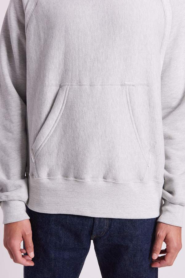 Engineered Garments Raglan Hoody Heavy Fleece - Heather Grey