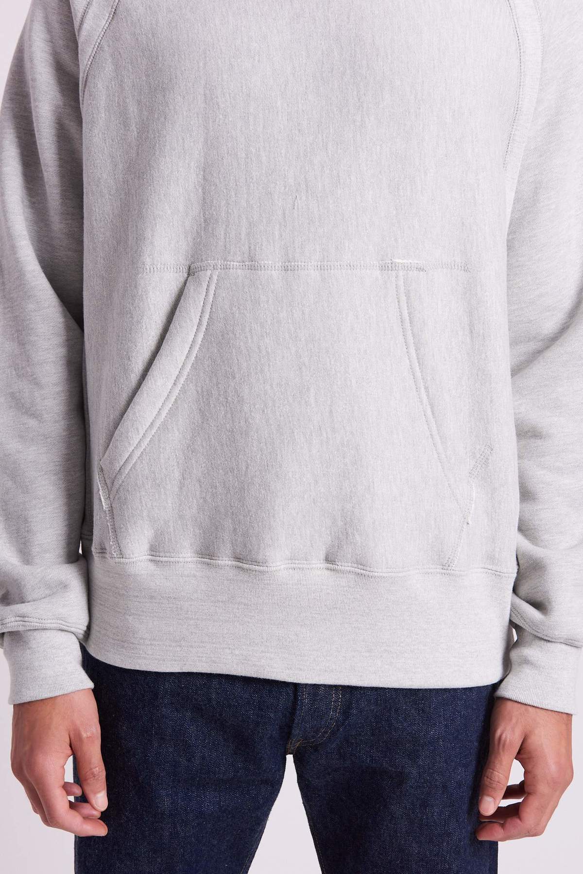 Engineered Garments Raglan Hoody Heavy Fleece - Heather Grey