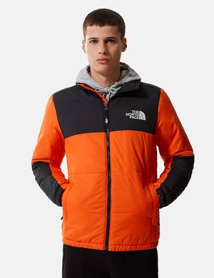 north face puffer jacket orange