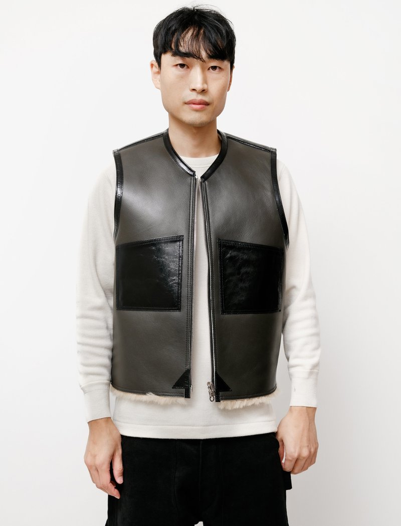 Our Legacy Reversible Shearling Vest - Black | Garmentory