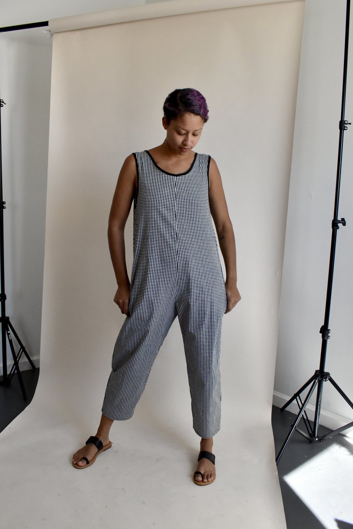 Altar Houseline Classic Houseline Jumpsuit - Gingham - Image 3 of 7