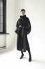 K M by L A N G E Cocoon Wool Coat - Black - Thumbnail 7