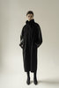 K M by L A N G E Cocoon Wool Coat - Black - Thumbnail 10