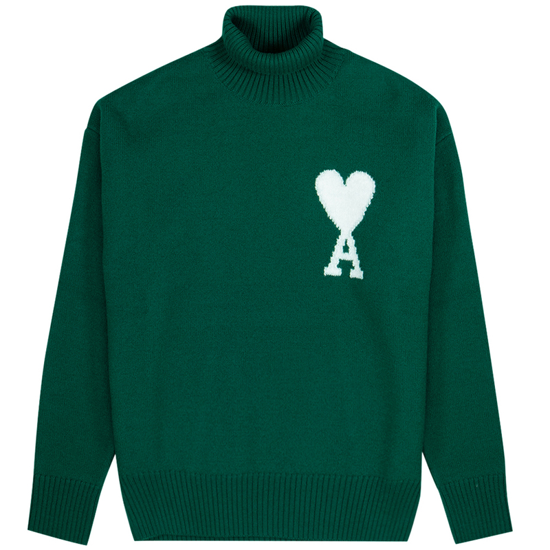 AMI Paris ami crewneck sweater groen | Garmentory