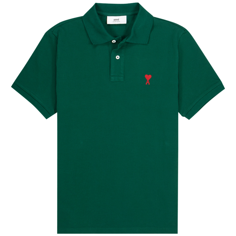 【送料&関税込】Ami Alexandre Mattiussi Green Polo With All- AMI Paris ami polo shirt - green | Garmentory