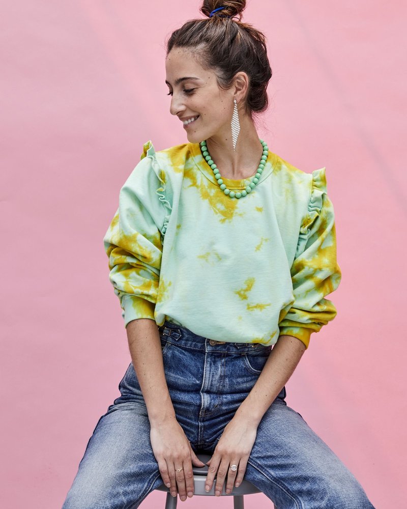 Tie Dye Sweatshirt Poshmark Clare V Puff Sleeve Sweatshirt Clare