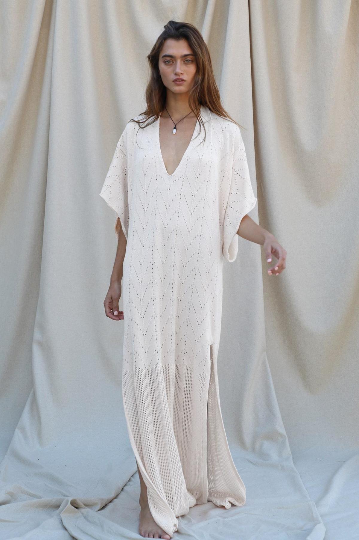 Jen's Pirate Booty Sunset Beach Kaftan - Pale Pink