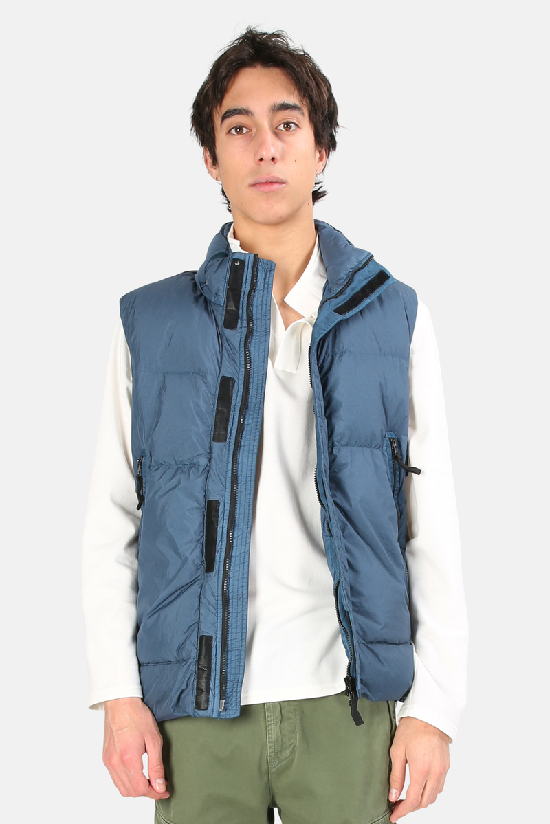 STONE ISLAND CRINKLE REPS DOWN VEST
