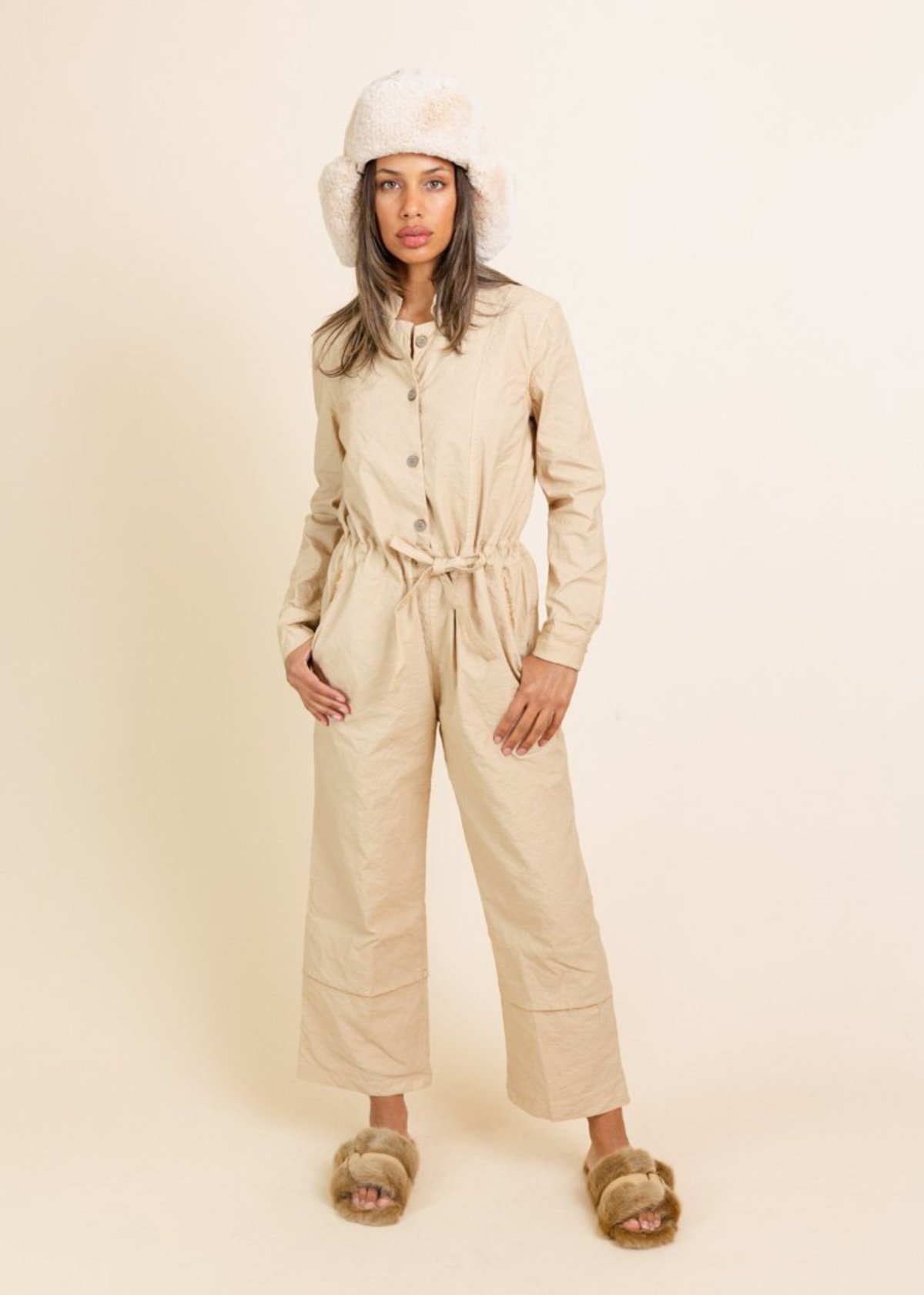Aequamente Button Front Jumpsuit - Juta - Image 2 of 5