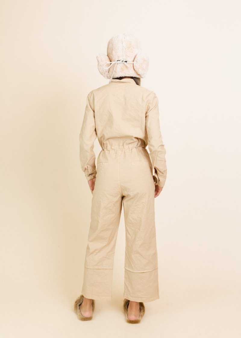 Aequamente Button Front Jumpsuit - Juta