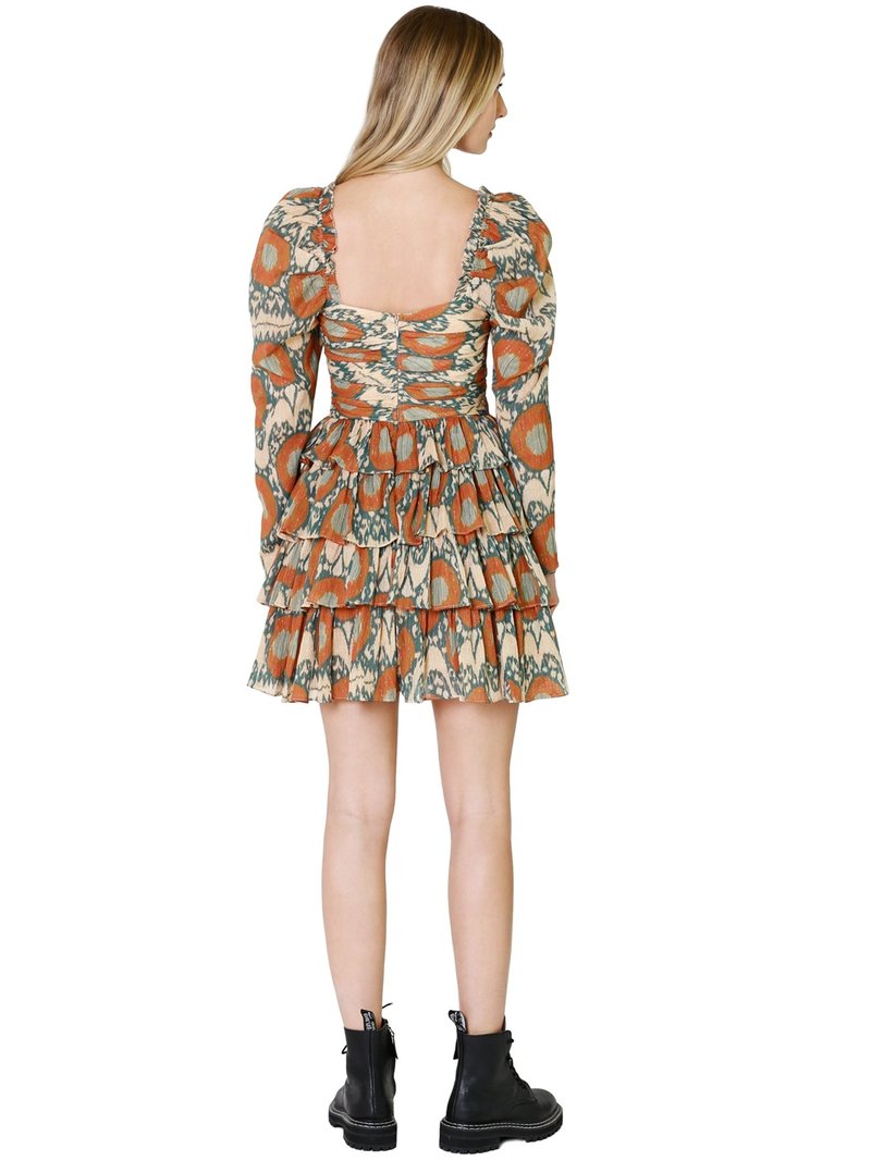 knee length dresses for ladies Tularosa Naiya Mini Dress in Berry Red  Revaia