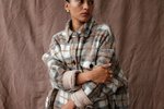 Pipe & Row Quilted Blake Coat - Coffee Plaid - Thumbnail 3