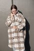 Pipe & Row Quilted Blake Coat - Coffee Plaid - Thumbnail 5