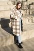Pipe & Row Quilted Blake Coat - Coffee Plaid - Thumbnail 6