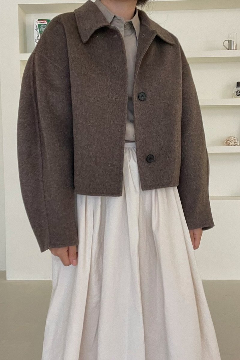 【OUNCE】 cashmere half handmade coat Ounce Handmade Coat | Garmentory