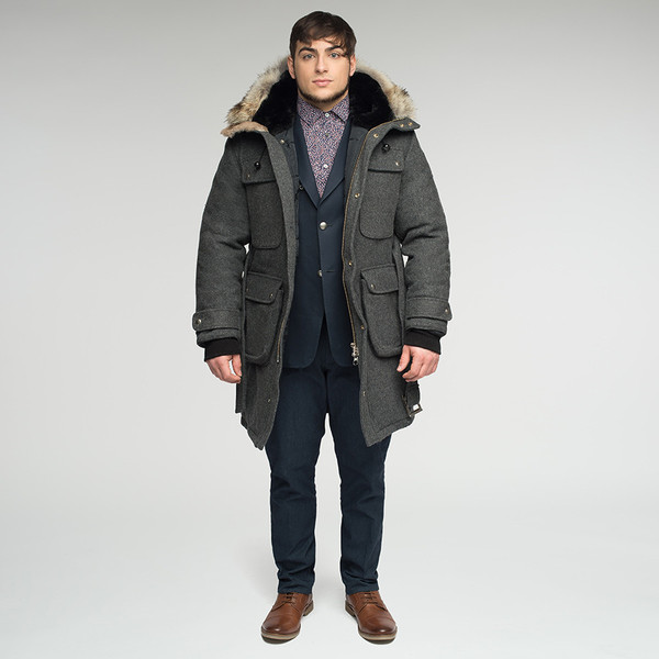Arctic Bay Antarctica Wool Parka - Navy | Garmentory
