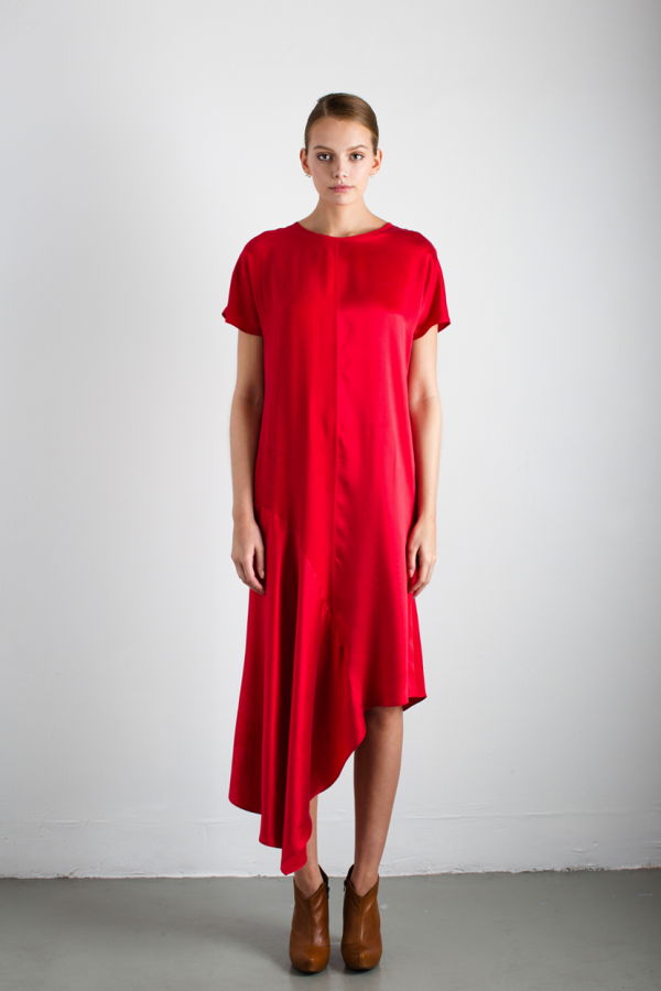 Studio Heijne Dance Silk Dress - Red