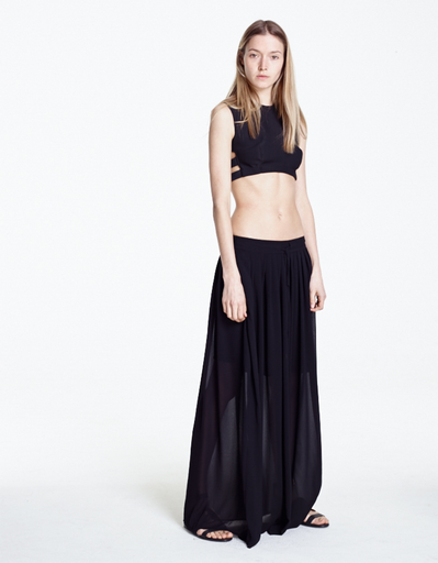 Chromat Black Neoprene Tri Top Chromat Black Neoprene Tri Top