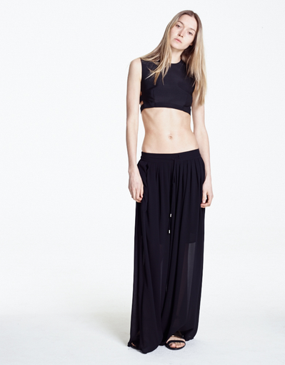Chromat Black Neoprene Tri Top Chromat Black Neoprene Tri Top