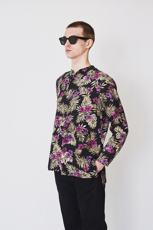 ZED Linen Pullover Shirt - Floral