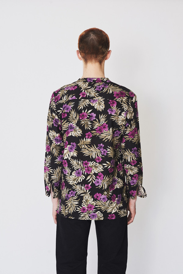 ZED Linen Pullover Shirt - Floral
