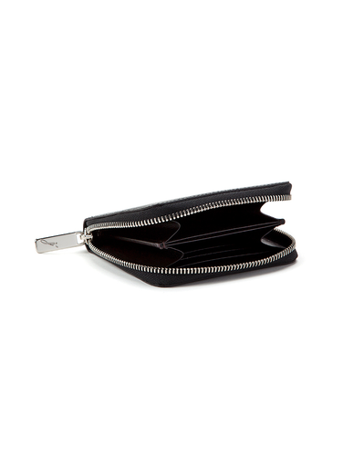J'apostrophe Black Textured Small Wallet J'apostrophe Black Textured Small Wallet